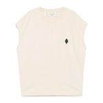 Yes London Canotta Beige con Logo per Bambini
