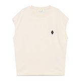 Yes London Canotta Beige con Logo per Bambini
