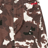 MSGM Kids Pantalone Fantasia Pony cvon Logo Rosso per Bambine