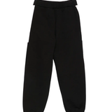 Elisabetta Franchi La Mia Bambina Pantalone in Felpa Nero e Milk per Bambine