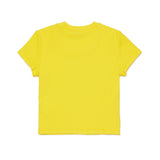 Dsquared2 Kids T-shirt Yellow con Stampa Logo Foglia D'acero Unisex per Bambini