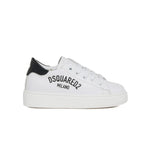 Dsquared2 Kids Sneakers Bianco e Nero con Logo per Neonati