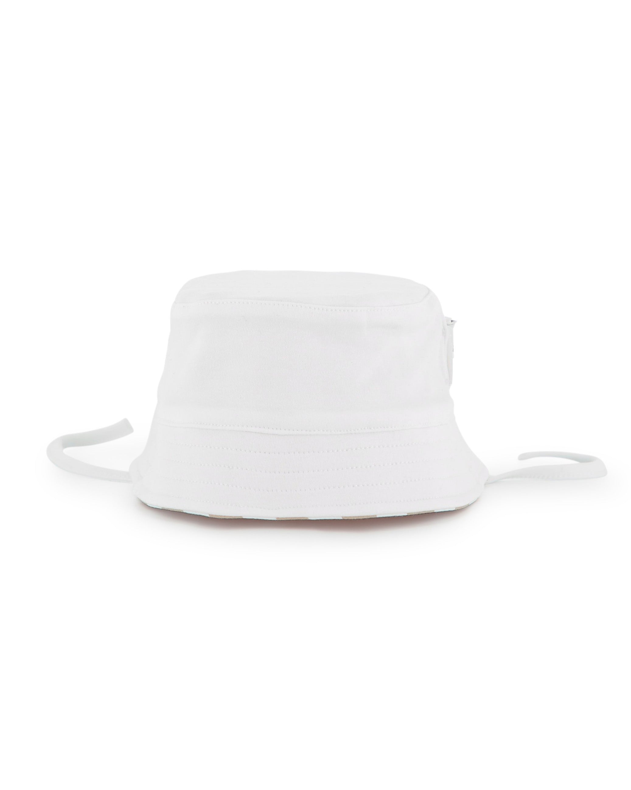 Boss Kids Cappello Reversibile Beige/Bianco per Neonati