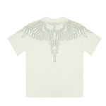 Marcelo Burlon County Of Milan Kids T-Shirt Bianca Design Strass per Bambine
