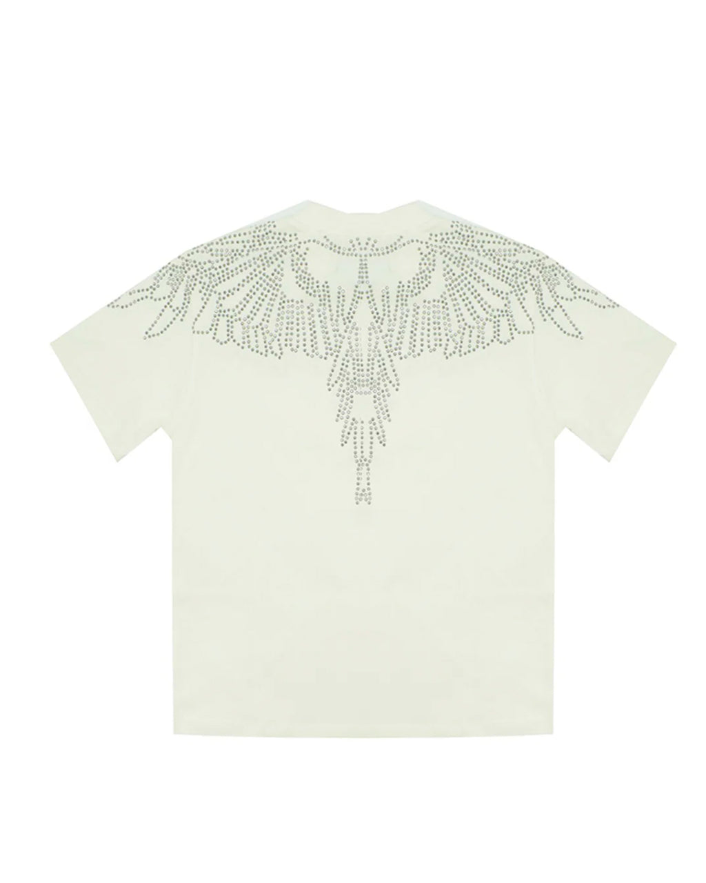 Marcelo Burlon County Of Milan Kids T-Shirt Bianca Design Strass per Bambine