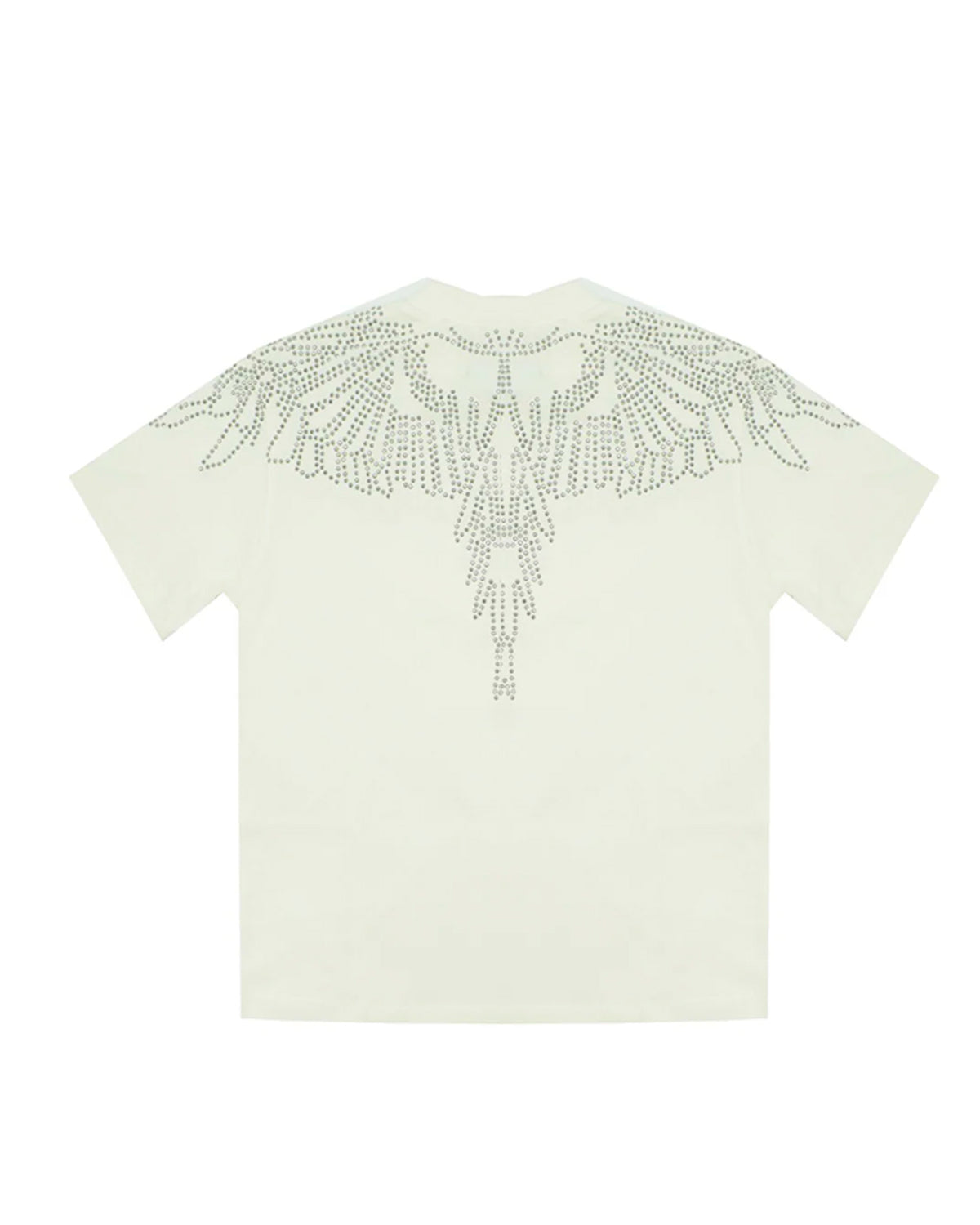 Marcelo Burlon County Of Milan Kids T-Shirt Bianca Design Strass per Bambine