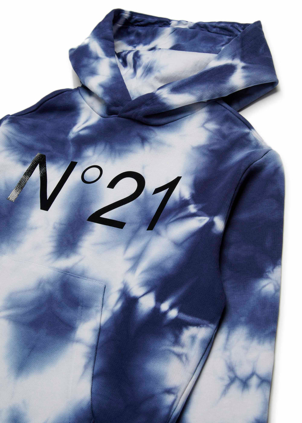 N°21 Kids Felpa con Cappuccio Tie Dye per Bambini