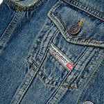 Diesel Kids Gilet in Denim Sfumato per Bambini