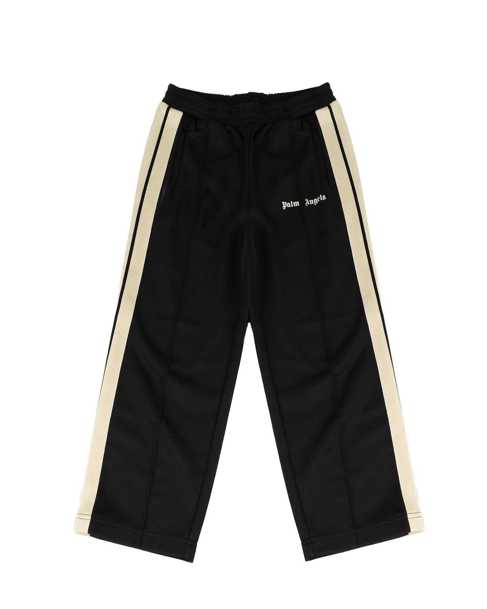 Palm Angels Kids Pantalone Nero con Logo per Bambini