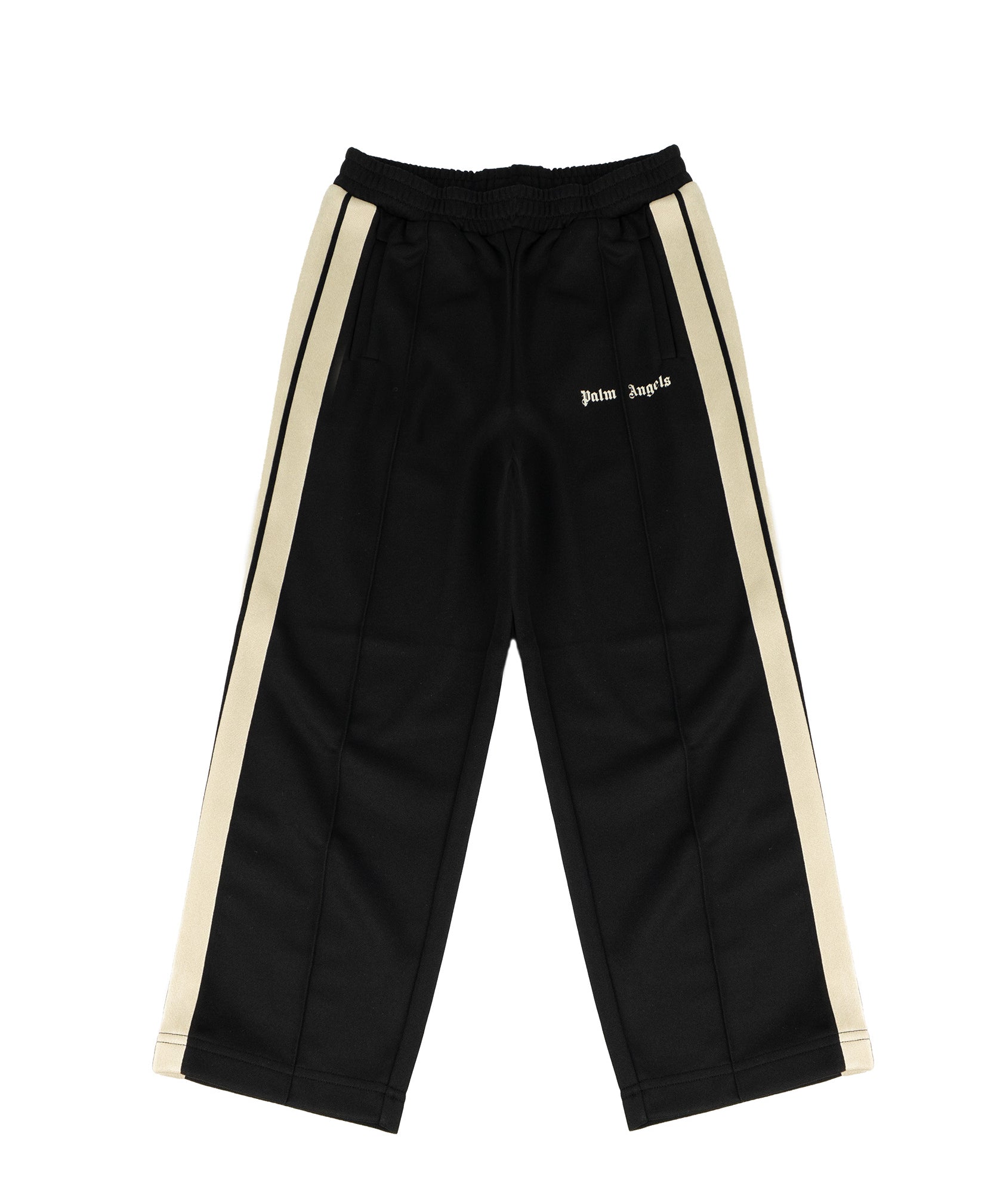 Palm Angels Kids Pantalone Nero con Logo per Bambini