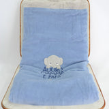 Minibanda Coperta Celeste con Ricamo per Neonati