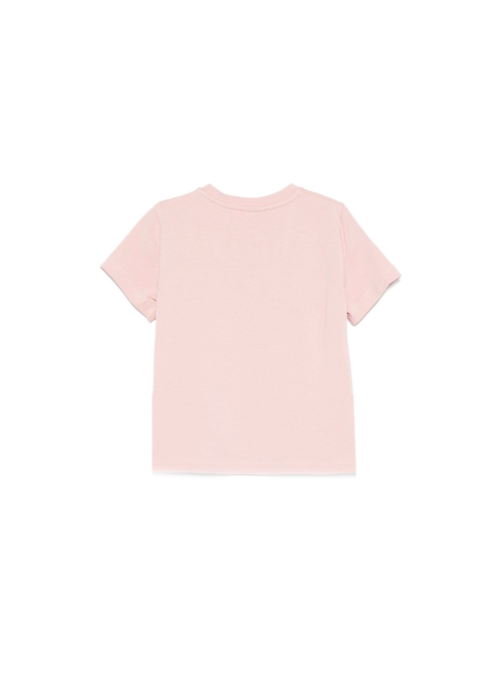 Elisabetta Franchi La Mia Bambina T-shirt Rosa con Ricamo Ajour per Neonate