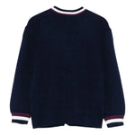 Twinset Kids Cardigan Blu con Dettagli a Contrasto per Bambine