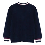 Twinset Kids Cardigan Blu con Dettagli a Contrasto per Bambine
