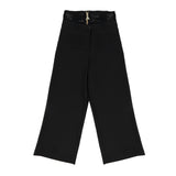 Patrizia Pepe Kids Pantalone Nero Doppiavita in Pizzo per Bambine