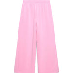 MSGM Kids Pantaloni in Tuta Rosa Wide Leg per Bambine (retro)