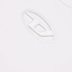 Diesel Kids T-Shirt Bianca con Logo Oval D per Bambine