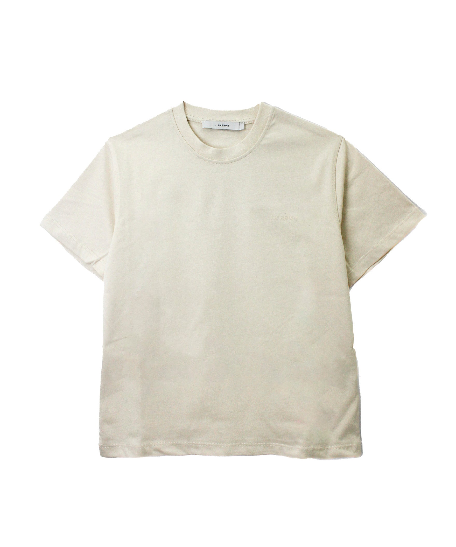 I'm Brian T-shirt Panna con Logo per Bambini