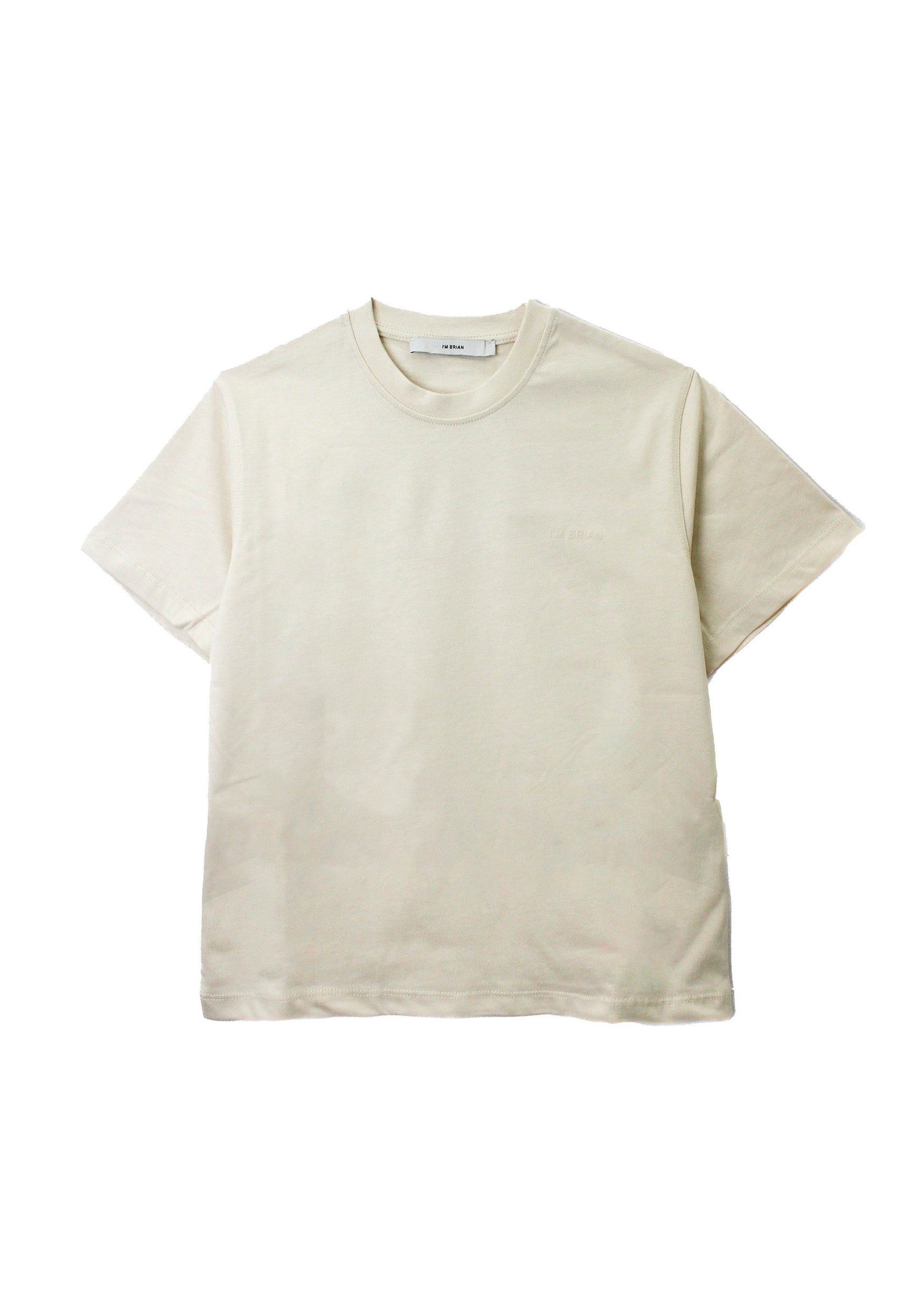 I'm Brian T-shirt Panna con Logo per Bambini