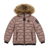 Blauer Kids Piumino con Cappuccio Malva per Bambine