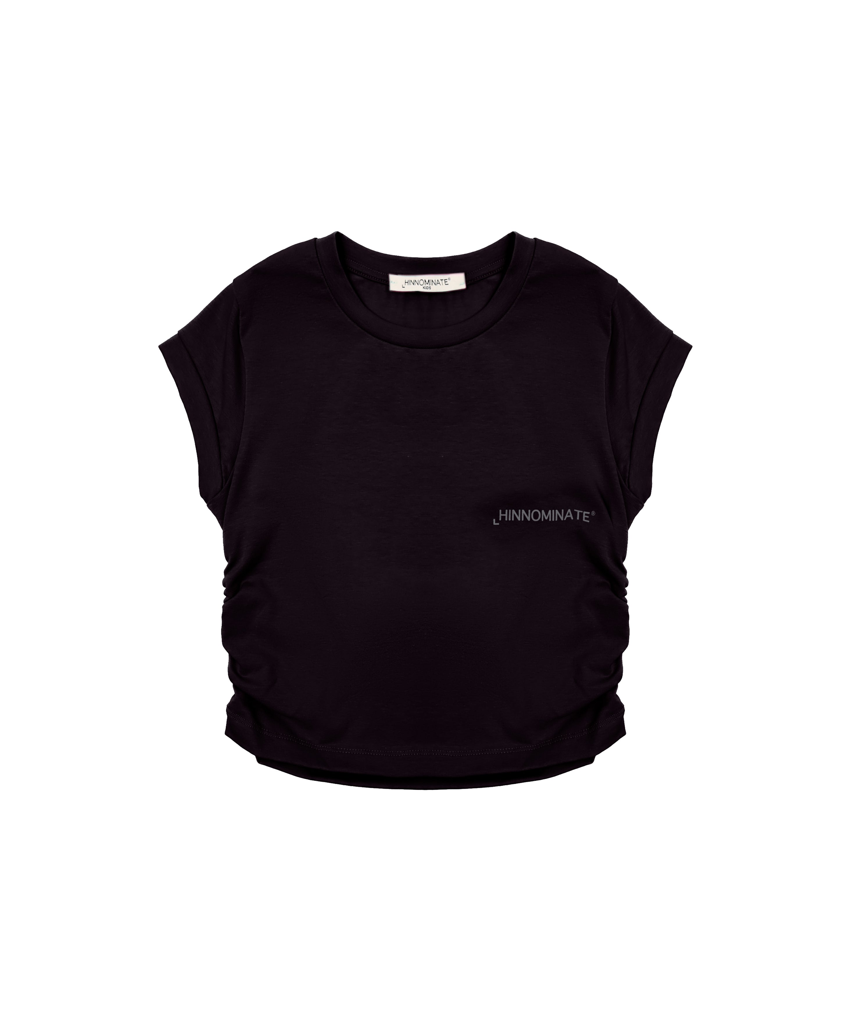 Hinnominate Kids T-Shirt Nera Arricciata per Bambine