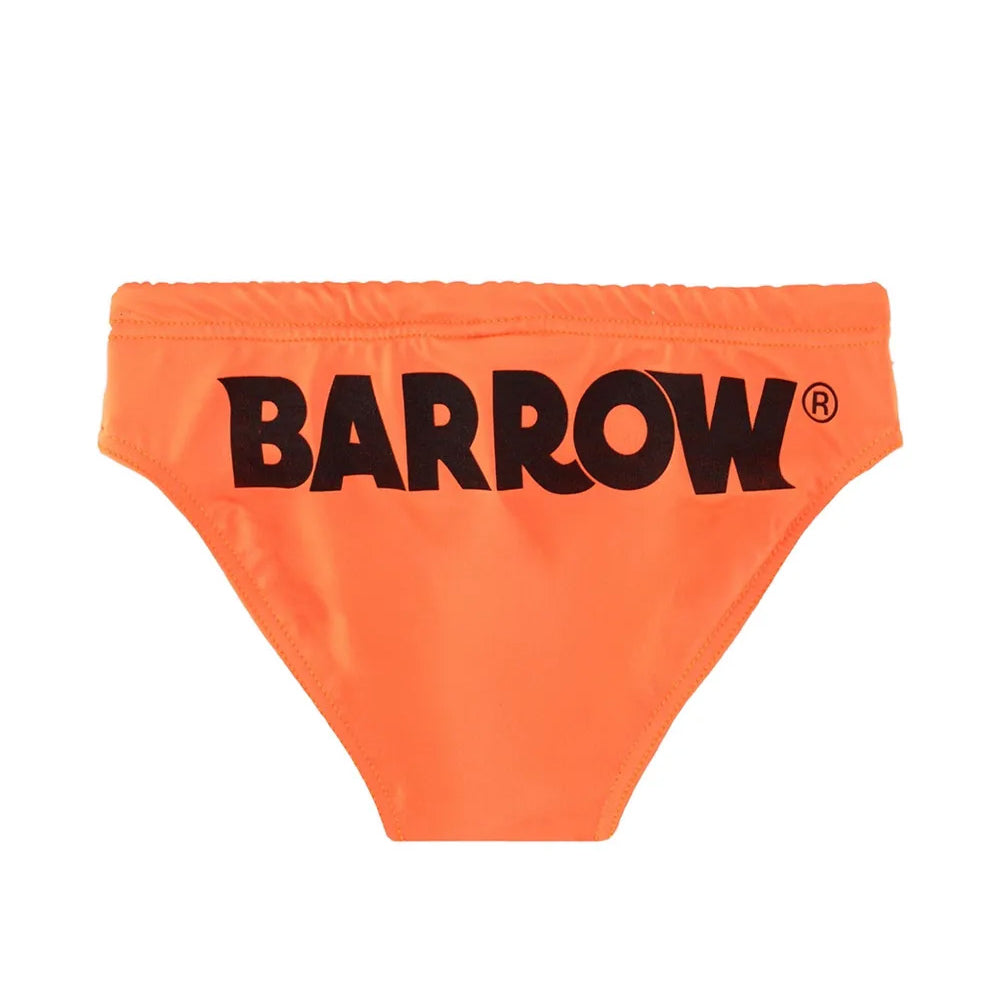 Barrow Kids Costume Slip Arancione Fluo con Logo per Bambini