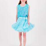 Angel's Face Gonna in Tulle Azzurra per Bambine