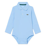 Lacoste Kids Body Celeste con Logo per Neonati