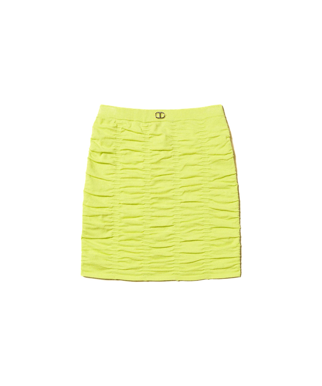 Twinset Kids Gonna Gialla con Logo per Bambine