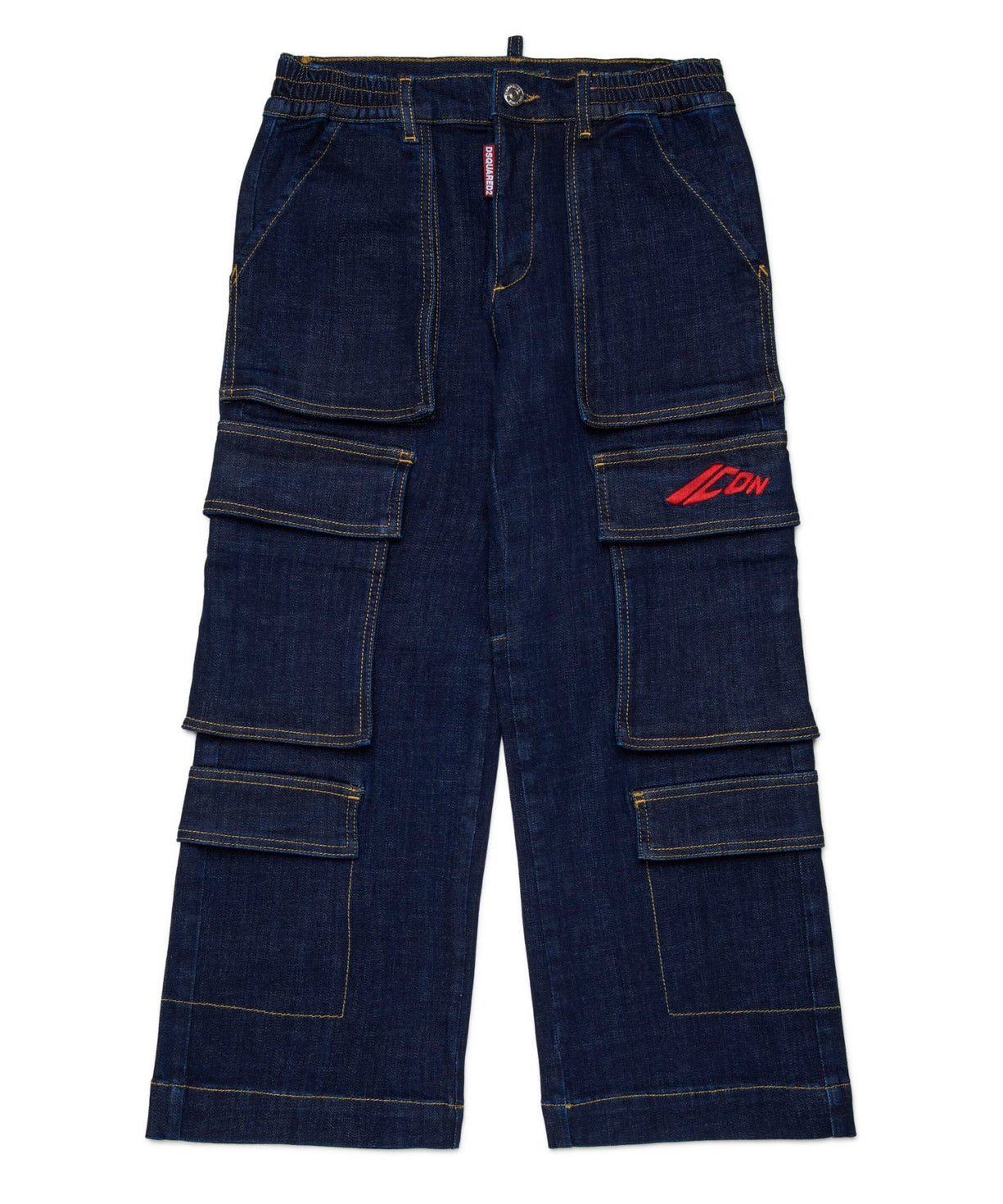 Dsquared2 Kids Jeans Cargo Denim per Bambini