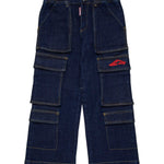 Dsquared2 Kids Jeans Cargo Denim per Bambini