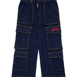 Dsquared2 Kids Jeans Cargo Denim per Bambini