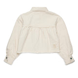 Max & Co Kids Camicia Crema Boxy per Bambine