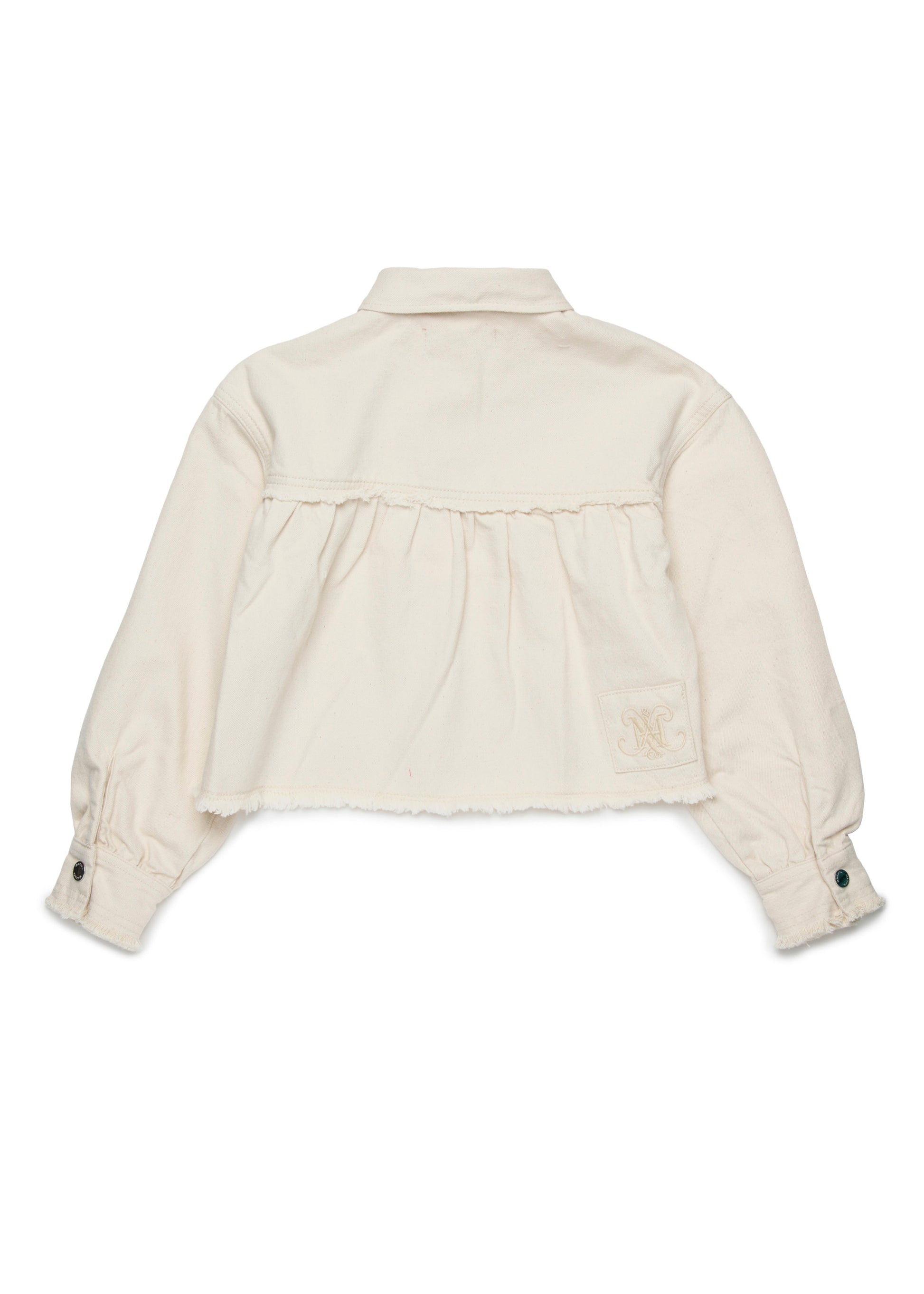 Max & Co Kids Camicia Crema Boxy per Bambine