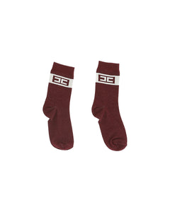 Elisabetta Franchi La Mia Bambina Calzini Cherry con Logo per Bambine