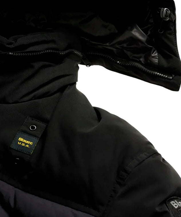 Blauer Kids Giubbino Nero con Cappuccio FERWOOD JUNIOR per Bambini
