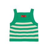 Max & co Top Verde a Righe per Bambine