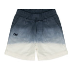 Daniele Alessandrini Kids Short Navy Dissolvenza con Logo per Neonati