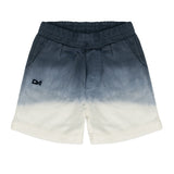Daniele Alessandrini Kids Short Navy Dissolvenza con Logo per Neonati