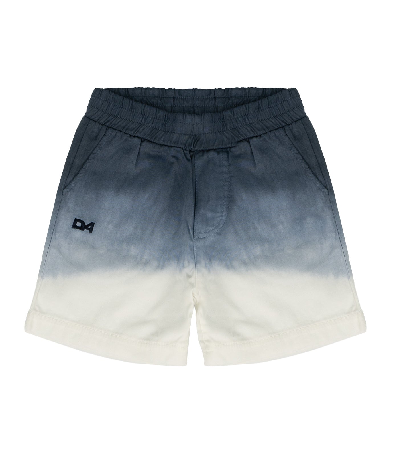 Daniele Alessandrini Kids Short Navy Dissolvenza con Logo per Neonati