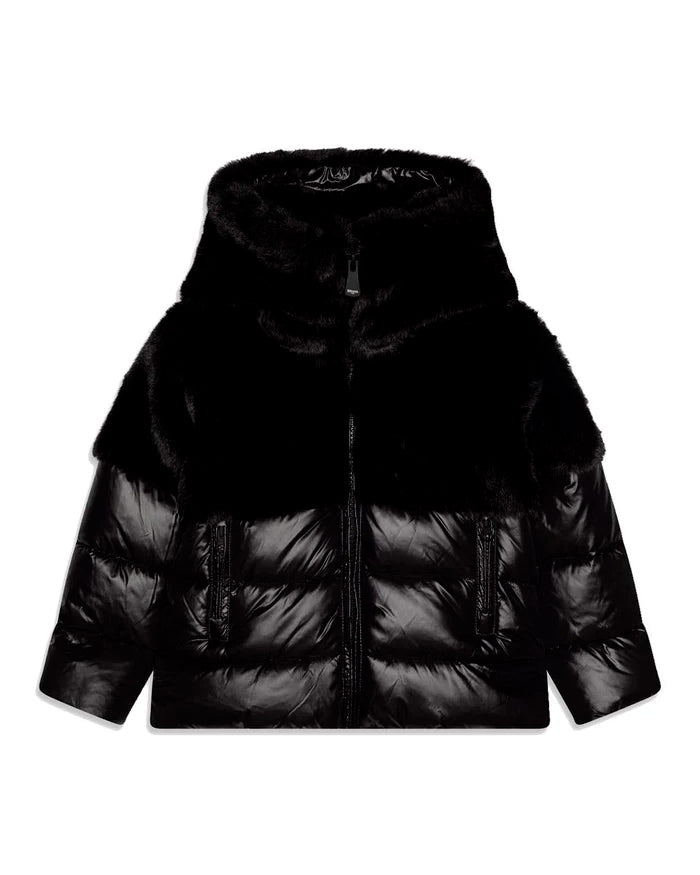Blauer Kids Giubbino in Misto Nylon/Pelliccia Fanevil Junior per Bambine