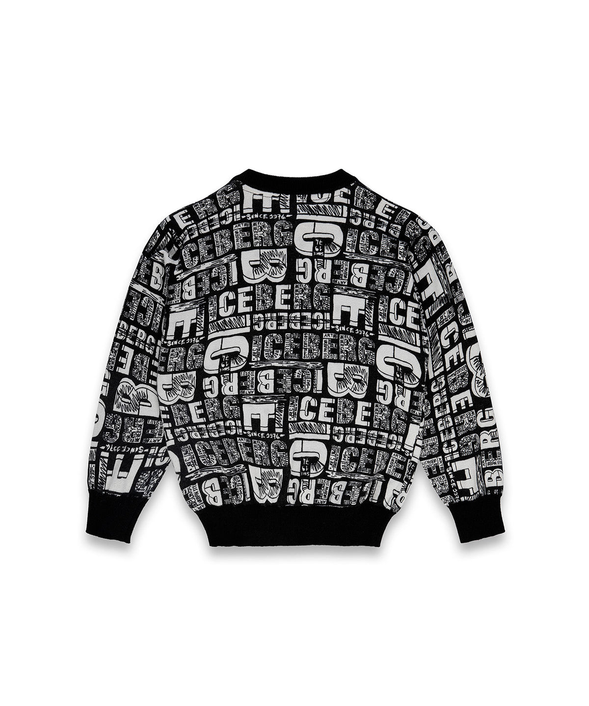 Iceberg Kids Felpa Girocollo con Motivo Multilogo per Bambini