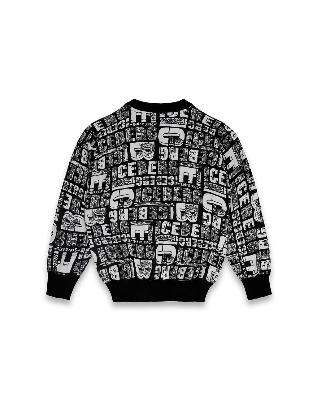 Iceberg Kids Felpa Girocollo con Motivo Multilogo per Bambini