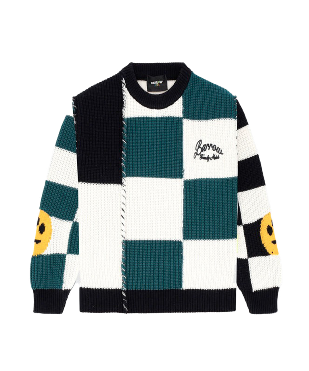 BArrow Kids Maglione PatchWork Girocollo per Bambini