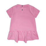 John Richmond Kids Abito Rosa con Logo Ricamato per Neonate