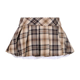 John Richmond Kids Gonna Beige Effetto Scozzese per Bambine