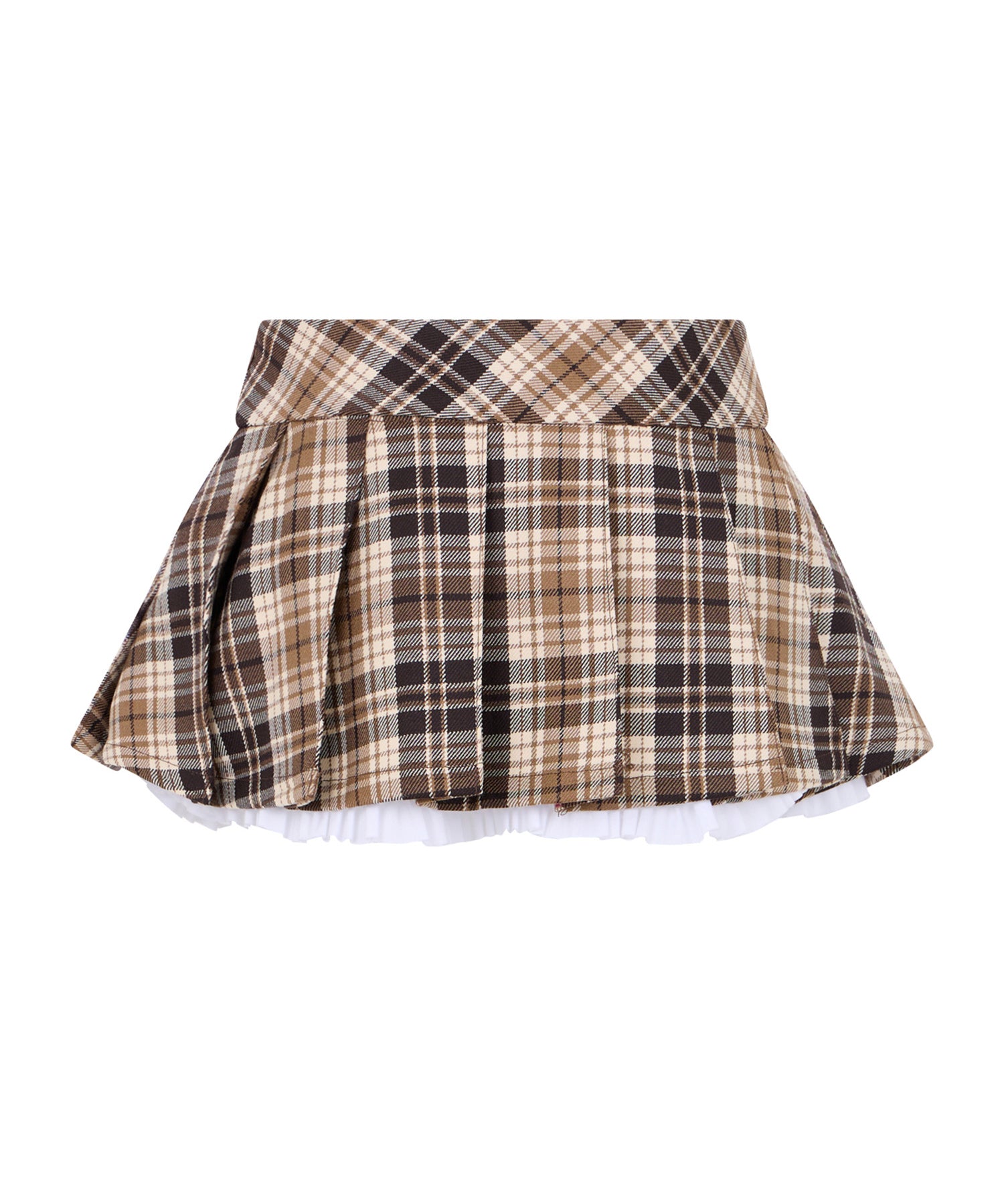 John Richmond Kids Gonna Beige Effetto Scozzese per Bambine