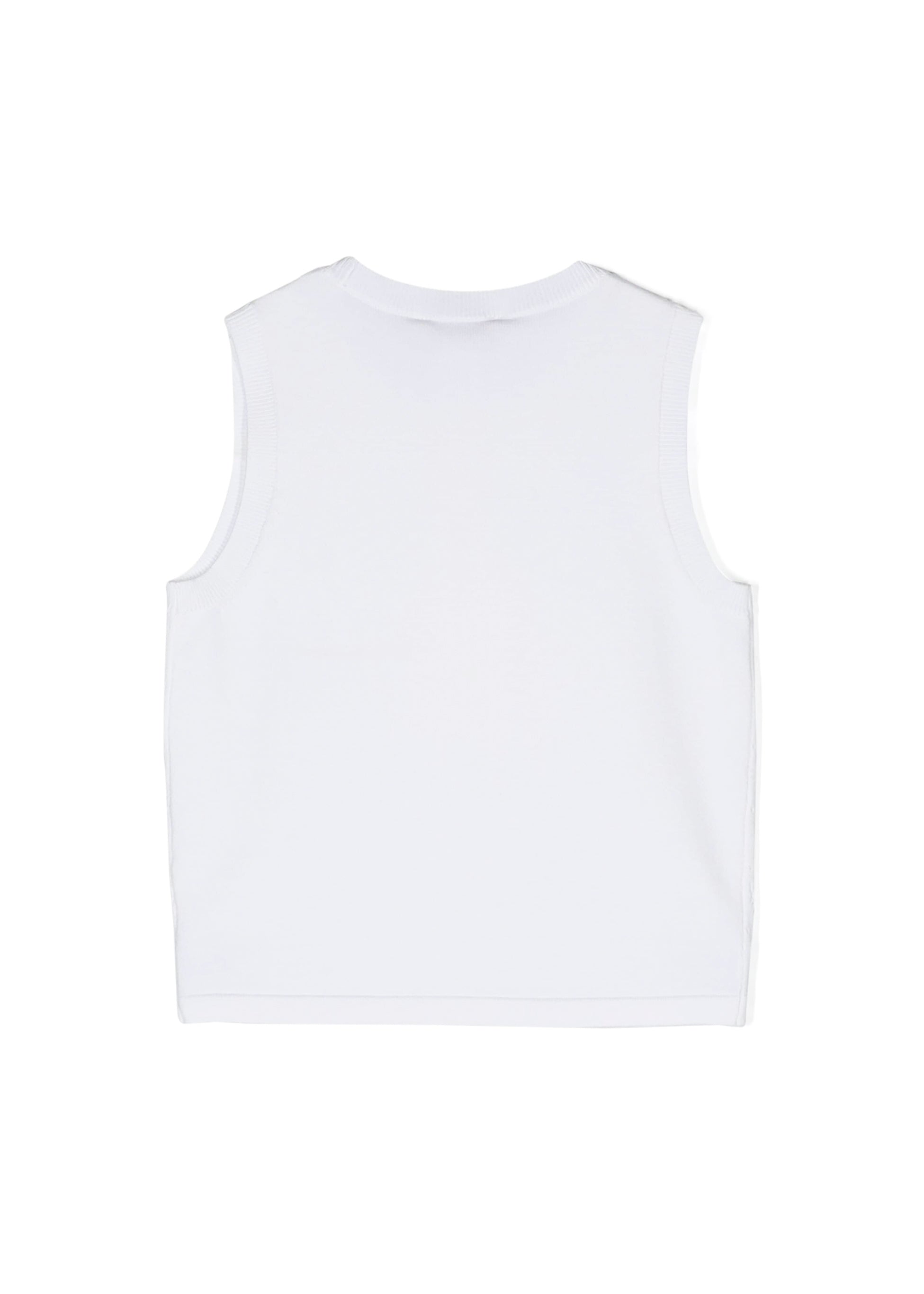 Twinset Kids Top Bianco Con Logo Florence Kids (retro)