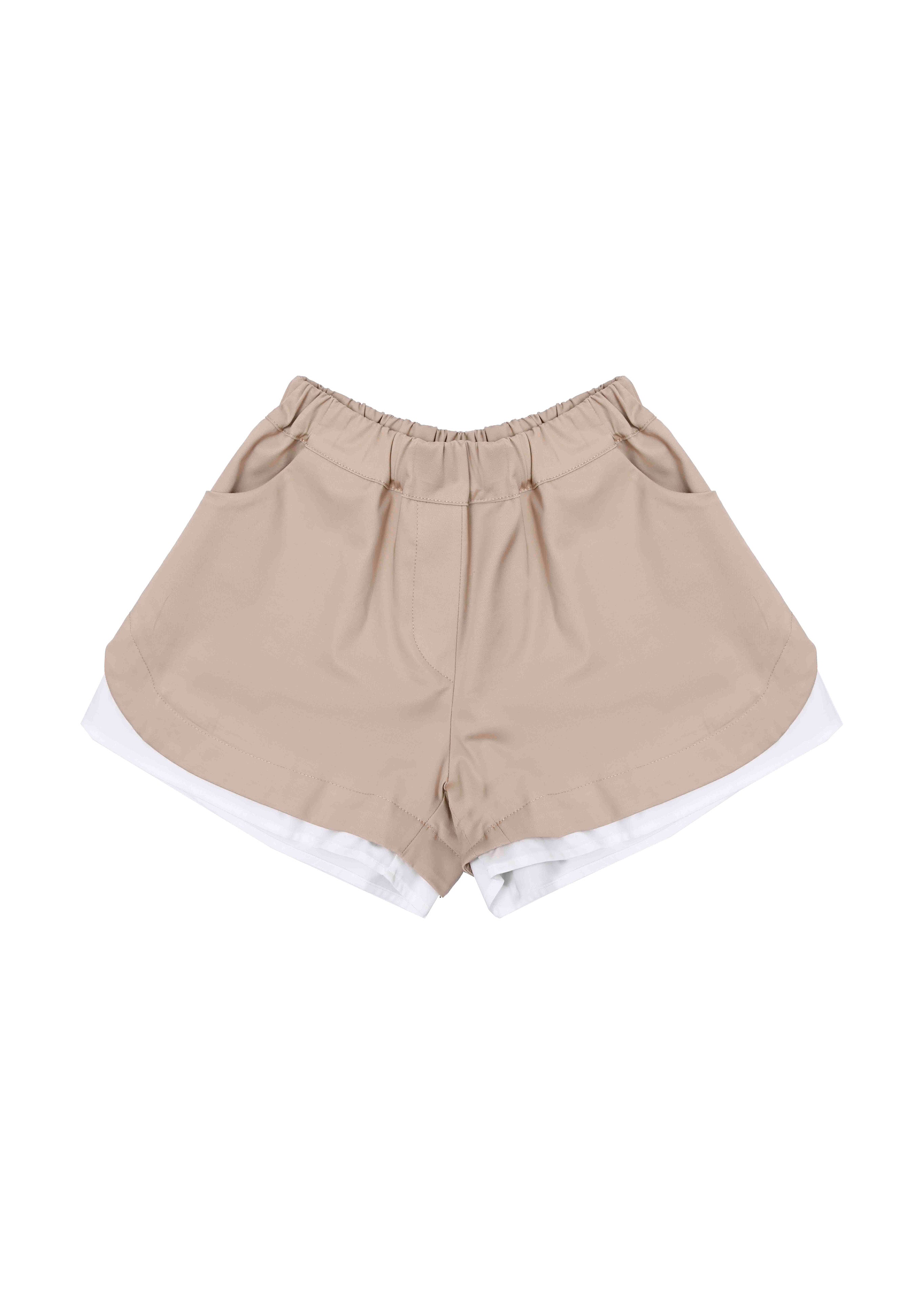 Vicolo Kids Short Cammello per Bambine