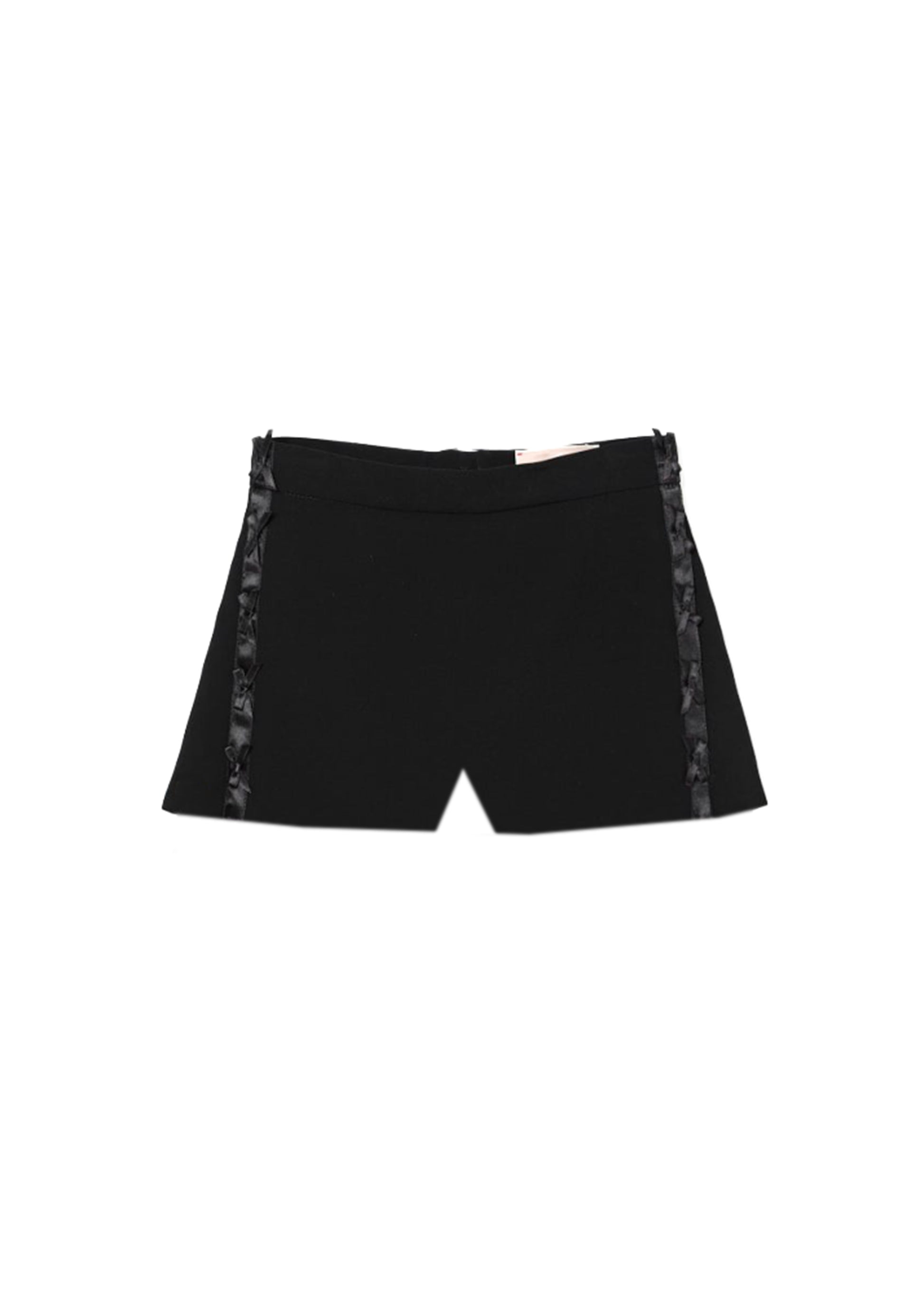 Elisabetta Franchi La Mia Bambina Shorts Nero con Fiocchi per Neonate
